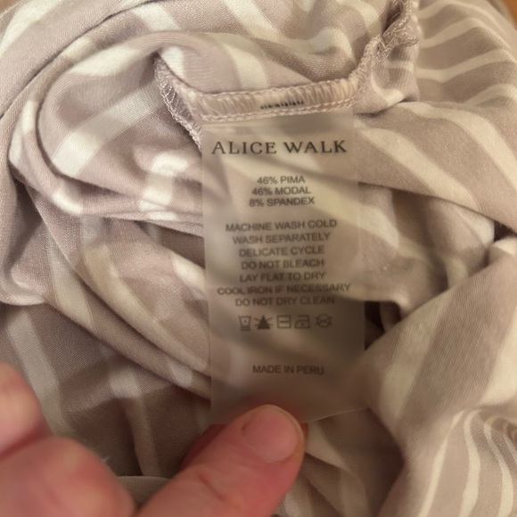 NWT Alice Walk Women's Striped Long Sleeve Top, Size Large - Picture 5 of 5